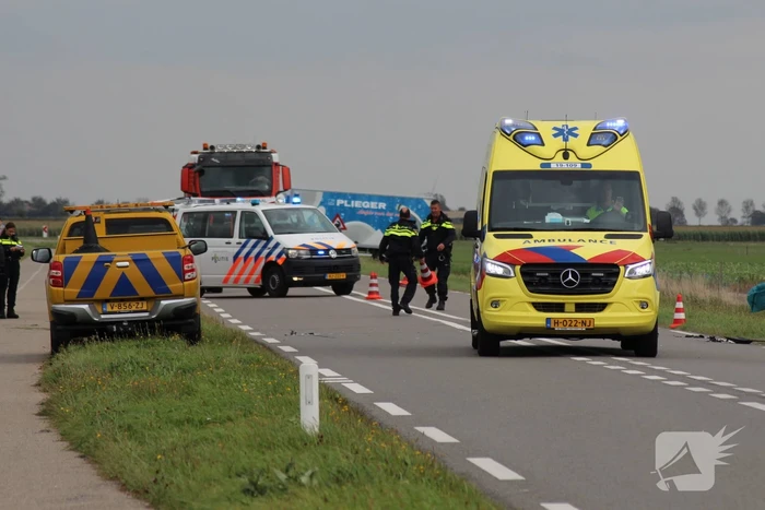Motorrijder gewond bij aanrijding