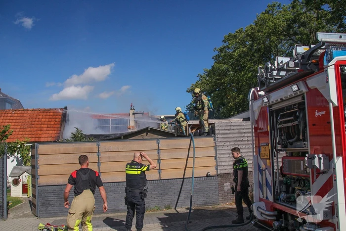 Uitslaande schuurbrand in Soesterkwartier
