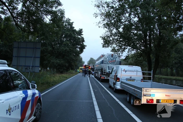 Dodelijk ongeval tussen vrachtwagen en motor