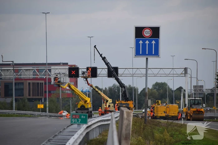 Verkeerschaos door werkzaamheden op snelweg