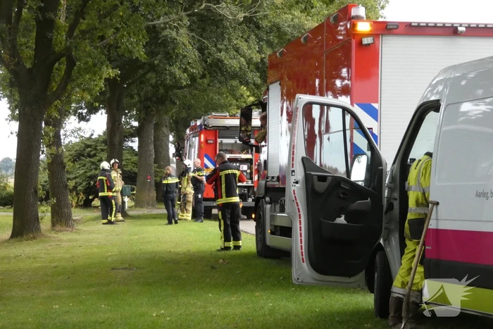 Gaslucht waargenomen naast woning