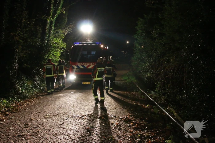 Flinke tak valt uit boom