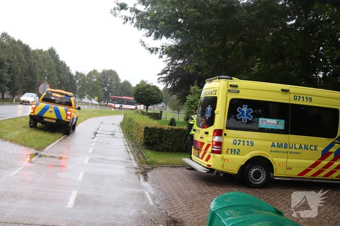 Auto slaat over de kop en belandt in sloot