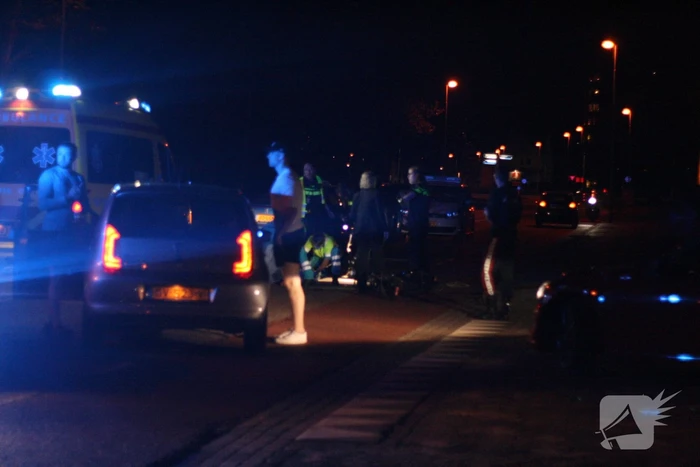 Fietser gewond na botsing met auto