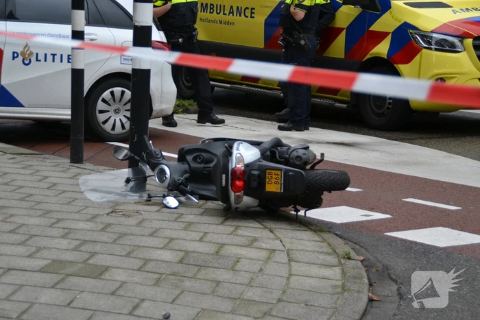 Twee gewonden bij ongeval tussen fiets en scooter