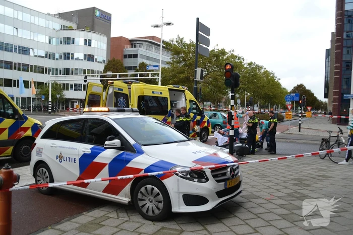 Twee gewonden bij ongeval tussen fiets en scooter