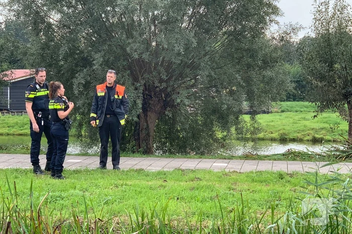 Gaslek aan slootkant ontstaan