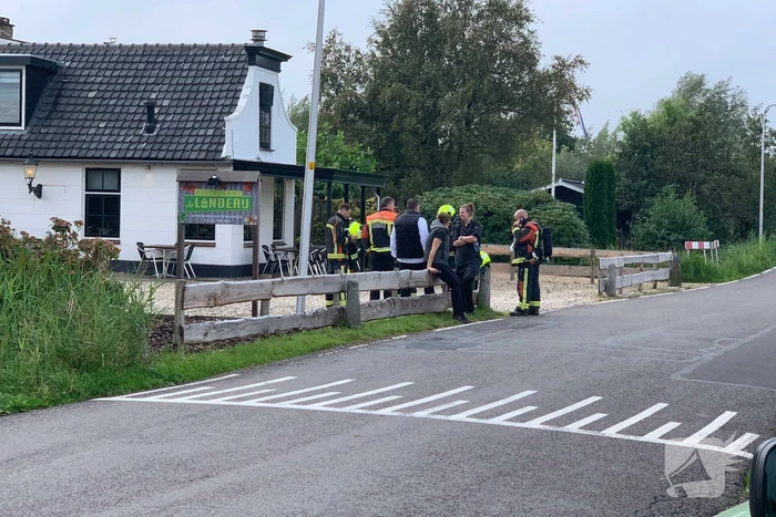 Gaslek aan slootkant ontstaan
