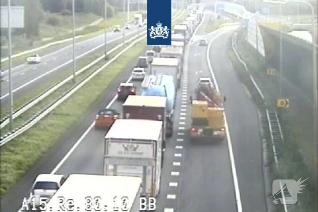 Rijksweg A15 112 meldingen Sliedrecht 