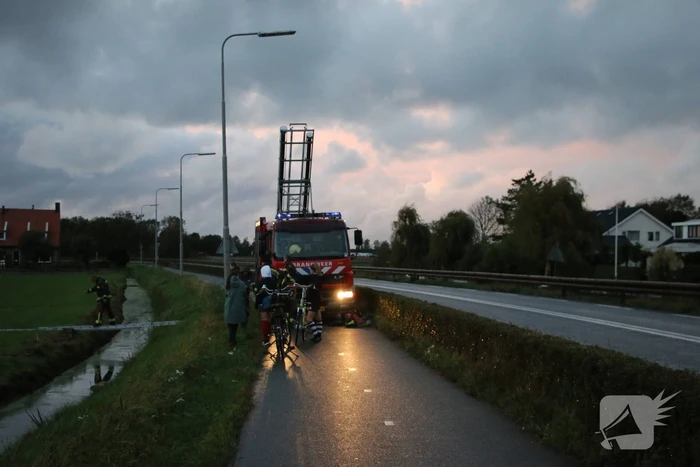 Brandweer redt schaap uit sloot