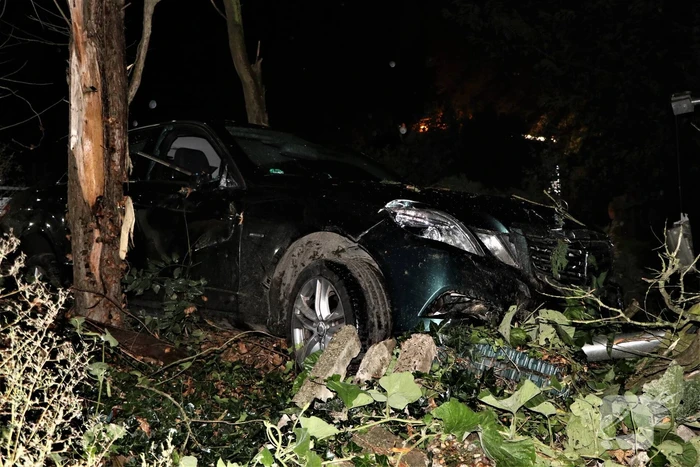 Automobilist verliest macht over het stuur en raakt boom