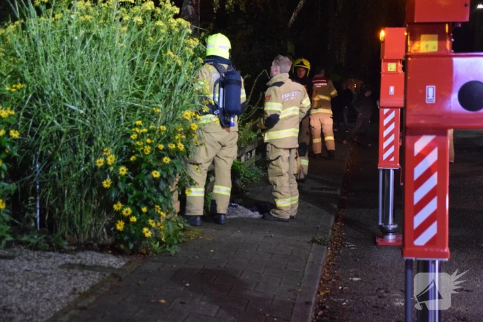 Brand in schoorsteen van woning