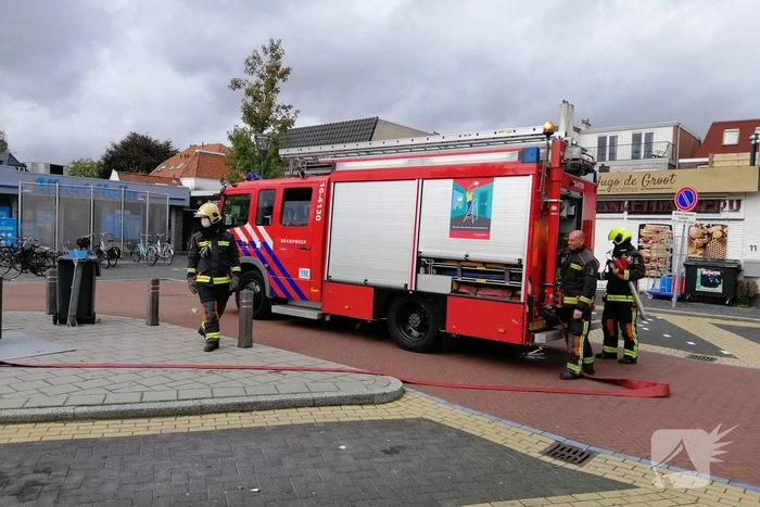 Brand in ondergrondse container
