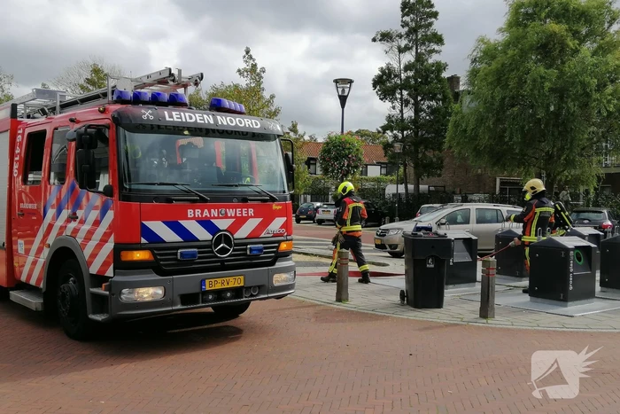 Brand in ondergrondse container