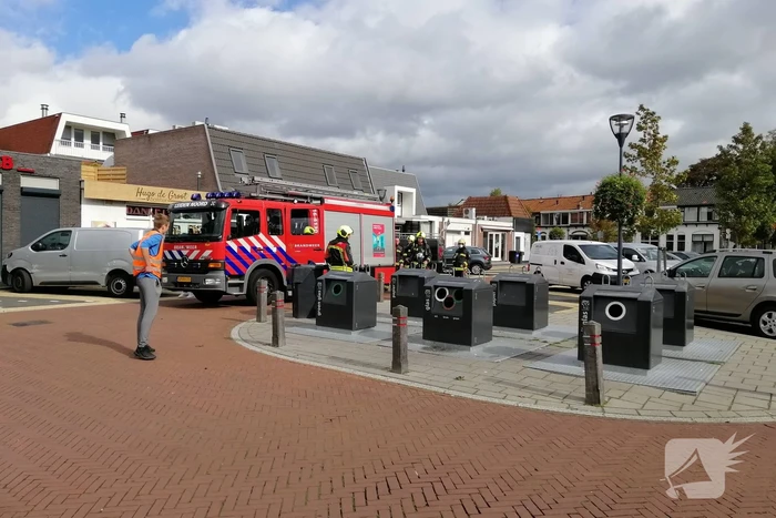 Brand in ondergrondse container