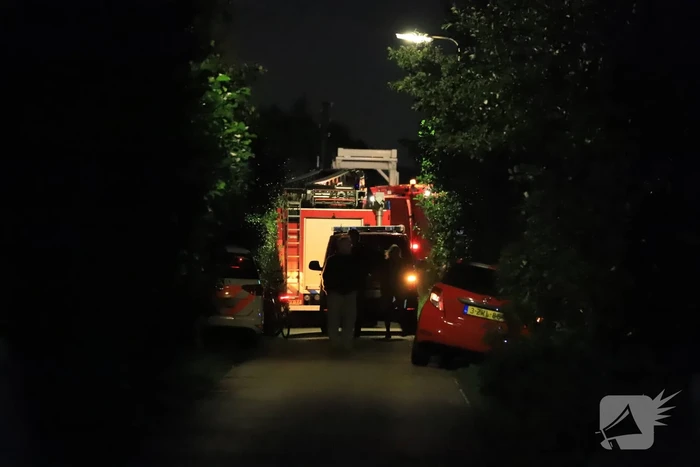Grote brand in sauna bij woning