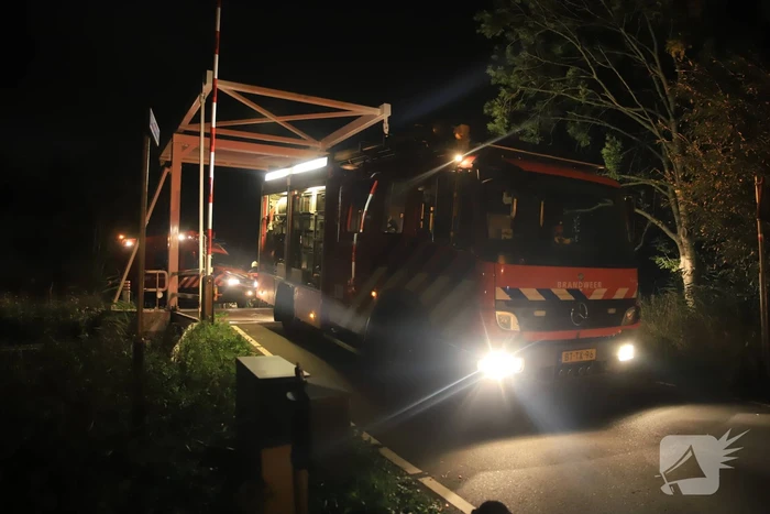 Grote brand in sauna bij woning