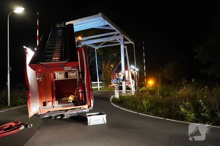 Grote brand in sauna bij woning