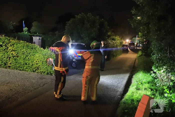 Grote brand in sauna bij woning