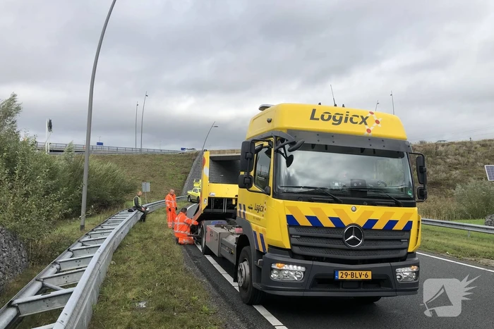 Motor flink beschadigd bij eenzijdig ongeval