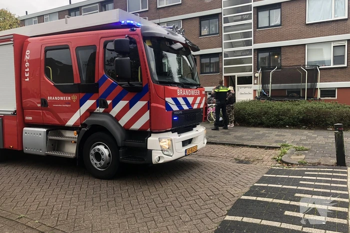 Brand in kelderbox van flat