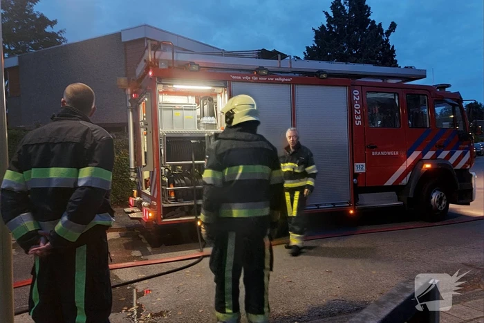 Brand in bestelbus snel geblust