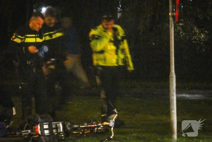 Aanrijding tussen een bestelbus en fietser