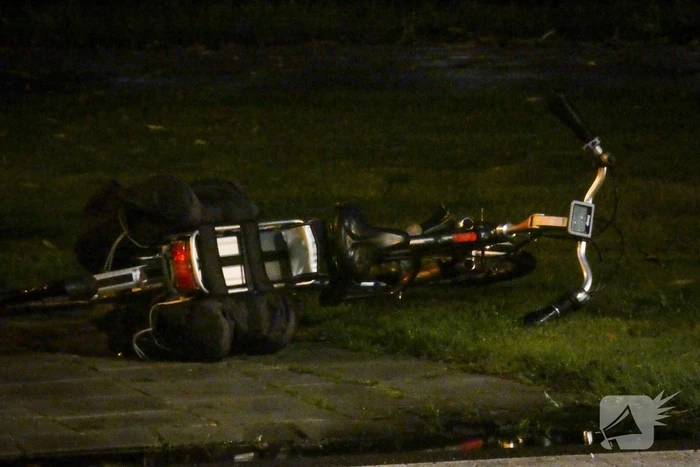 Aanrijding tussen een bestelbus en fietser