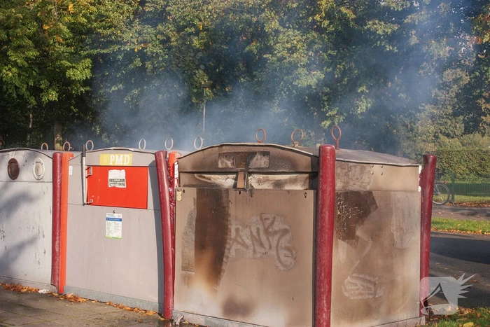 Brand in papiercontainer in Soesterkwartier