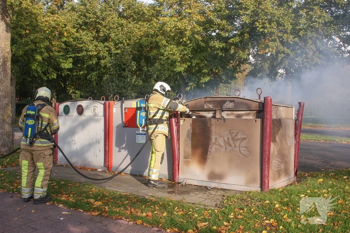 Brand in papiercontainer in Soesterkwartier