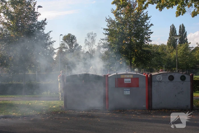 Brand in papiercontainer in Soesterkwartier