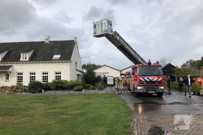 Brand in afvoerkanaal kachel