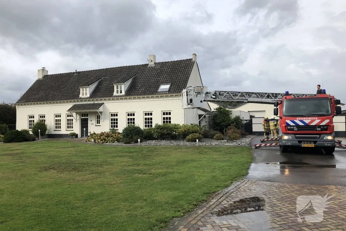 Brand in afvoerkanaal kachel