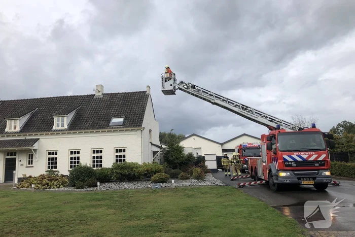 Brand in afvoerkanaal kachel