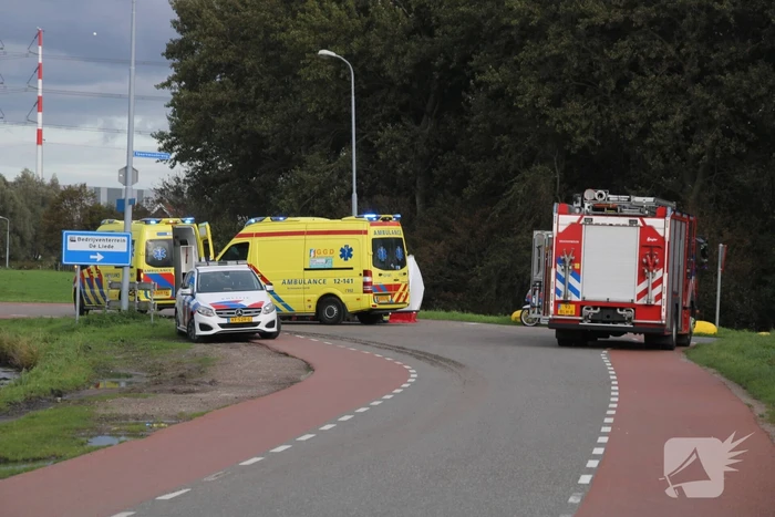 Traumahelikopter landt voor zwaar ongeval met wielrenner