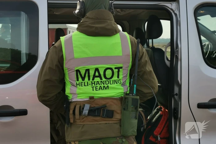 Brandweer en Landmacht oefenen boven Ginkelse Heide