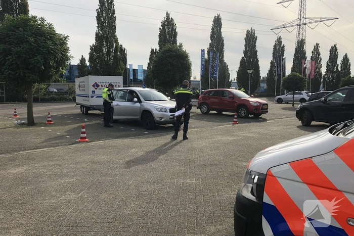 Verkeerscontrole op aanhangers