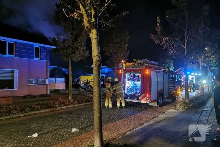 Vier gewonden bij felle woningbrand