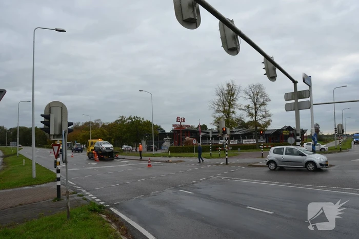 Kop-staart botsing tussen twee voertuigen