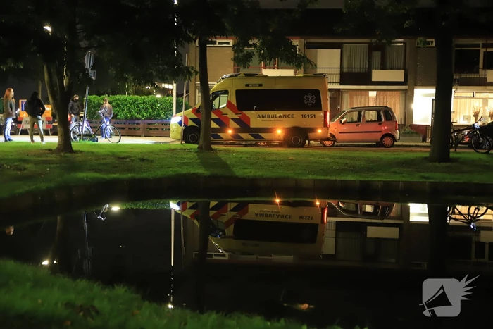 Fietser remt en slaat over de kop