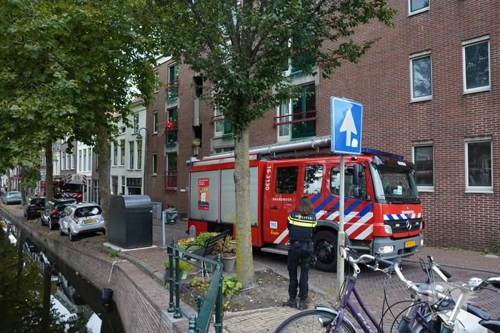 Brand geblust met brandblusser in woning