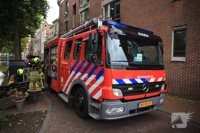 Brand geblust met brandblusser in woning