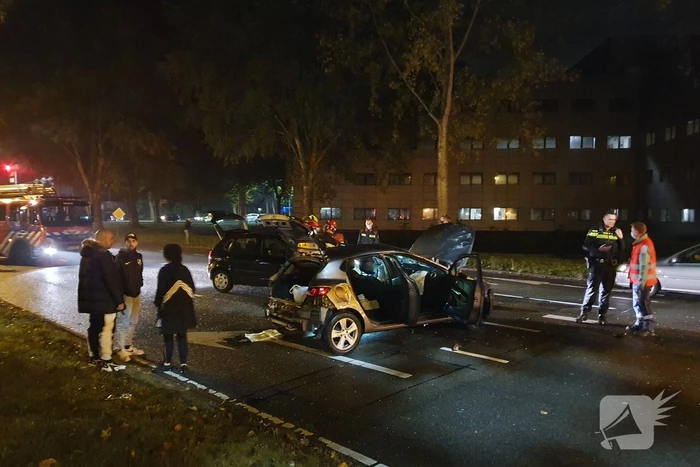 Ravage na botsing met meerdere personenauto's