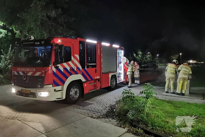 Flinke brand in ondergrondse container