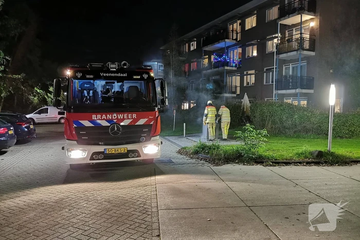 Flinke brand in ondergrondse container