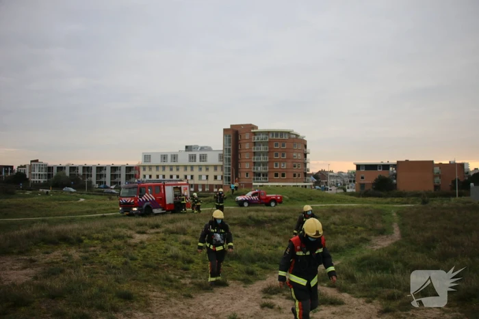 Brand in de duinen snel onder controle
