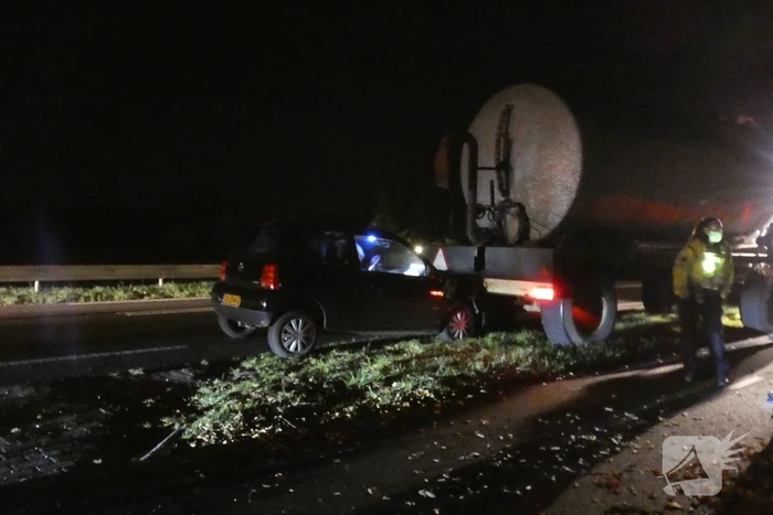 Gewonde bij aanrijding met tractor