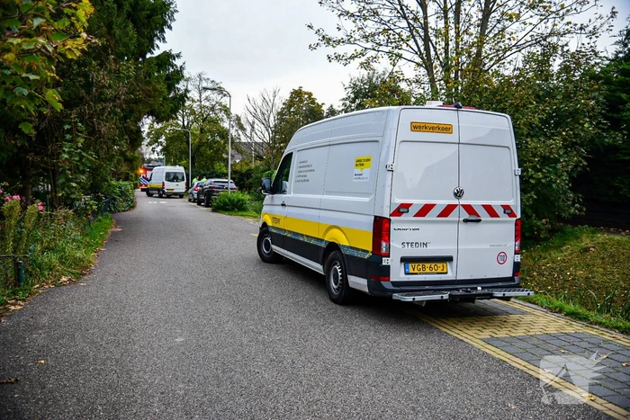 Grasmaaier raakt gasleiding tijdens het maaien