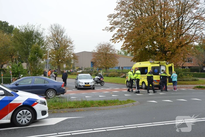 Ongeval tussen personenauto en scooter