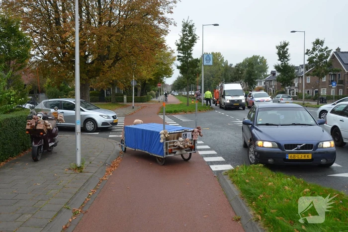 Ongeval tussen personenauto en scooter